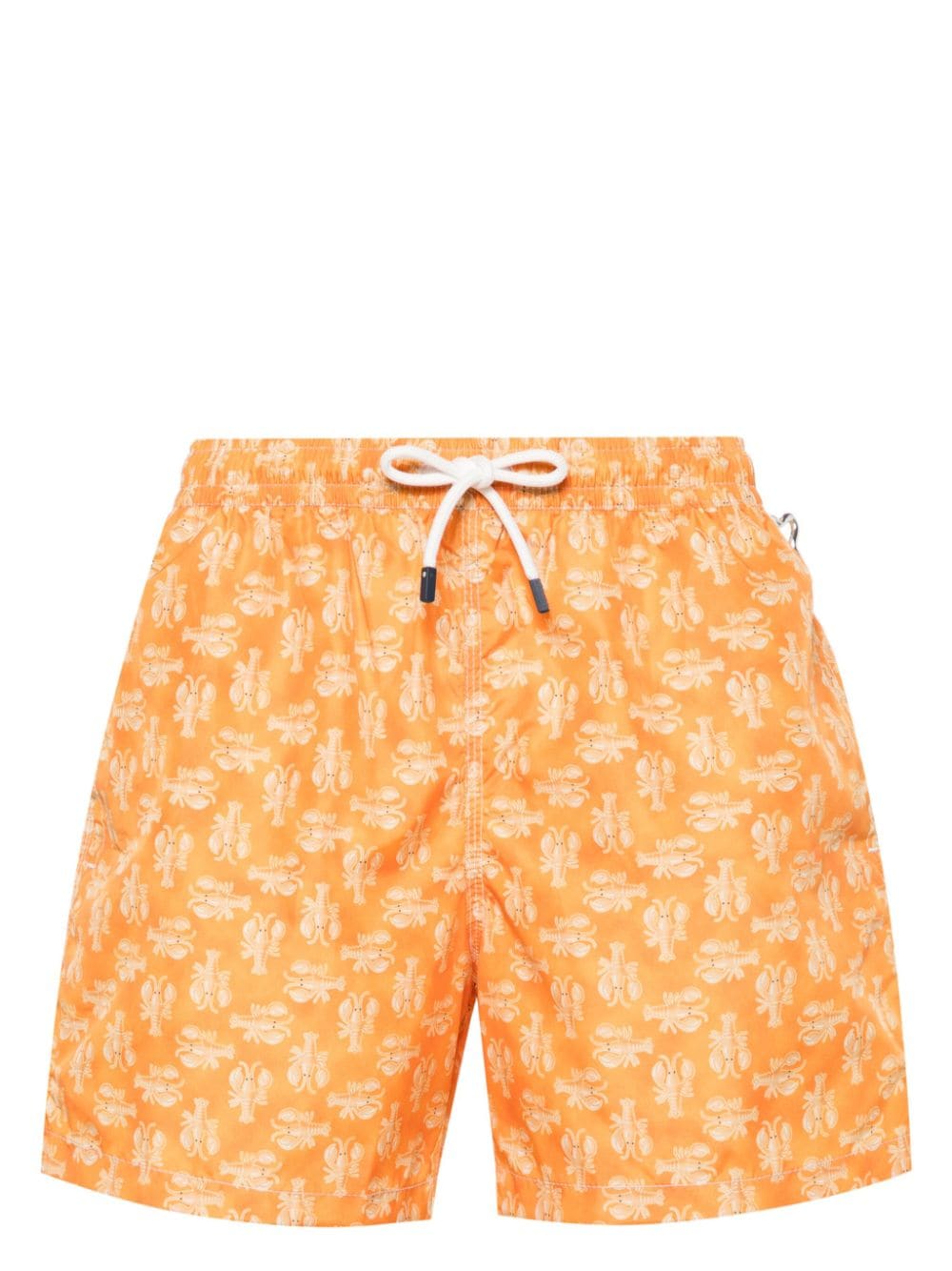 Fedeli Madeira Swim Shorts In Orange