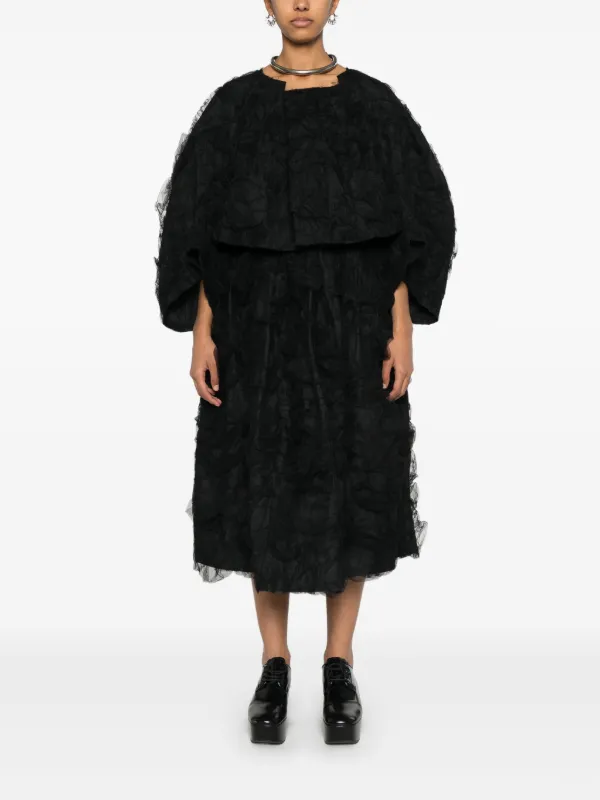 Comme Des Garçons ラッフル チュールスカート | ブラック | FARFETCH JP 