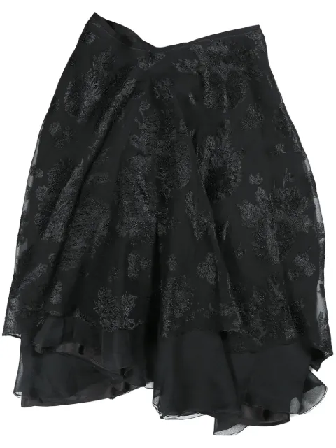 Marc Le Bihan Noir asymmetric skirt 