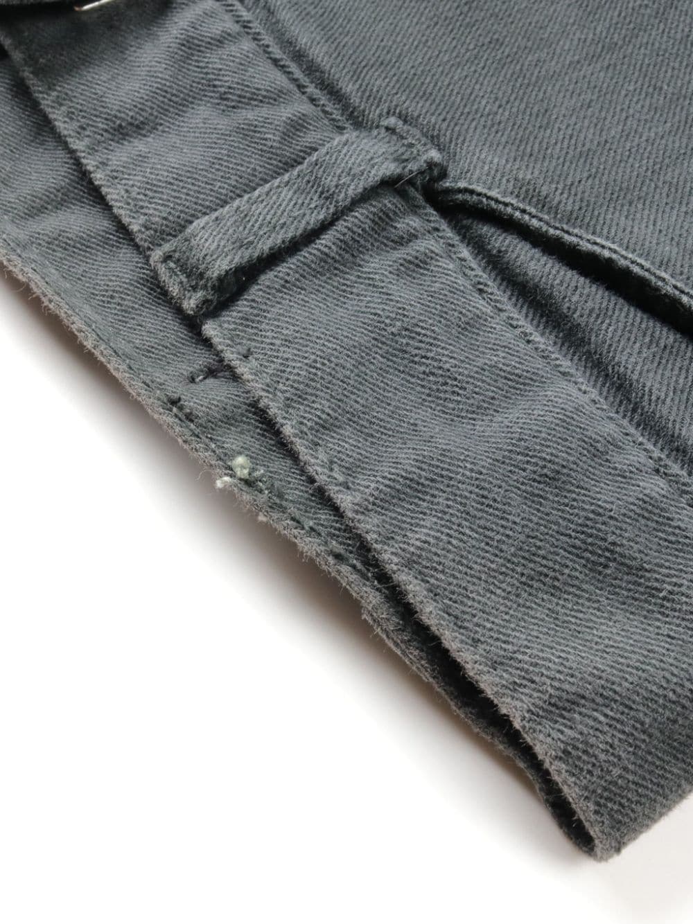 Pre-owned Balmain 低腰拼接紧身牛仔裤（2010年代典藏款） In Grey