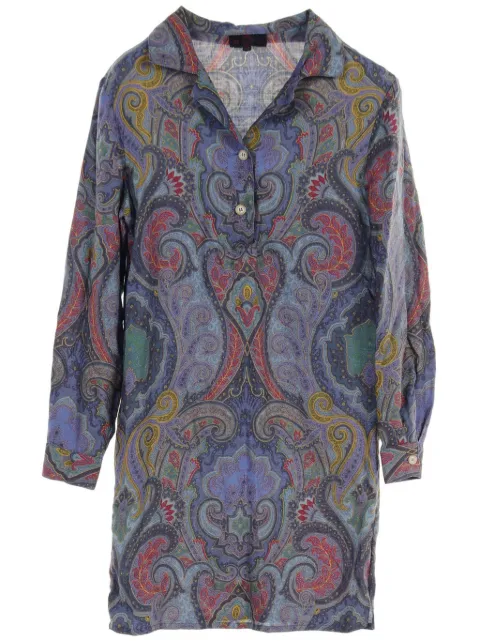 Etro 2000s paisley-print wool dress Women