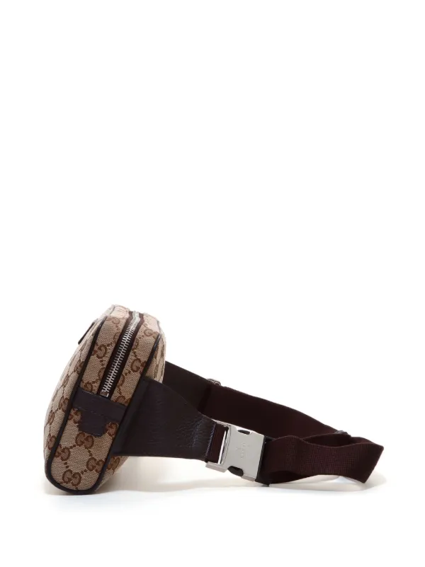 Gucci Pre Owned GG canvas belt bag women Canvas One Size Neutrals