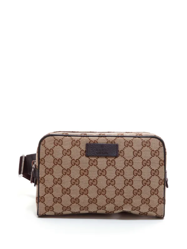 Gucci Pre Owned GG Canvas Belt Bag Neutrals FARFETCH CA