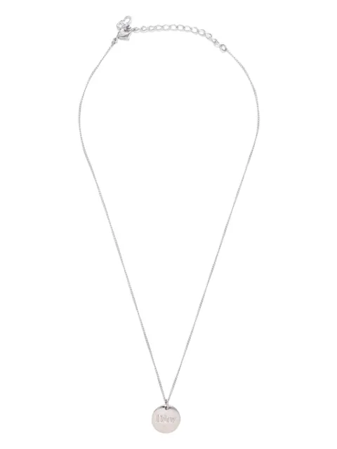 Christian Dior Pre-Owned logo pendant necklace