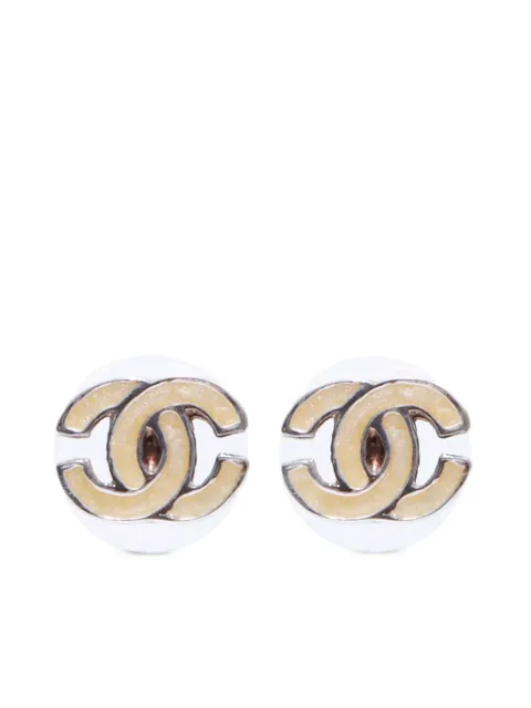 CHANEL Pre-Owned 2000 CC stud earrings