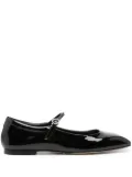 Aeyde Uma leather ballerina shoes - Black
