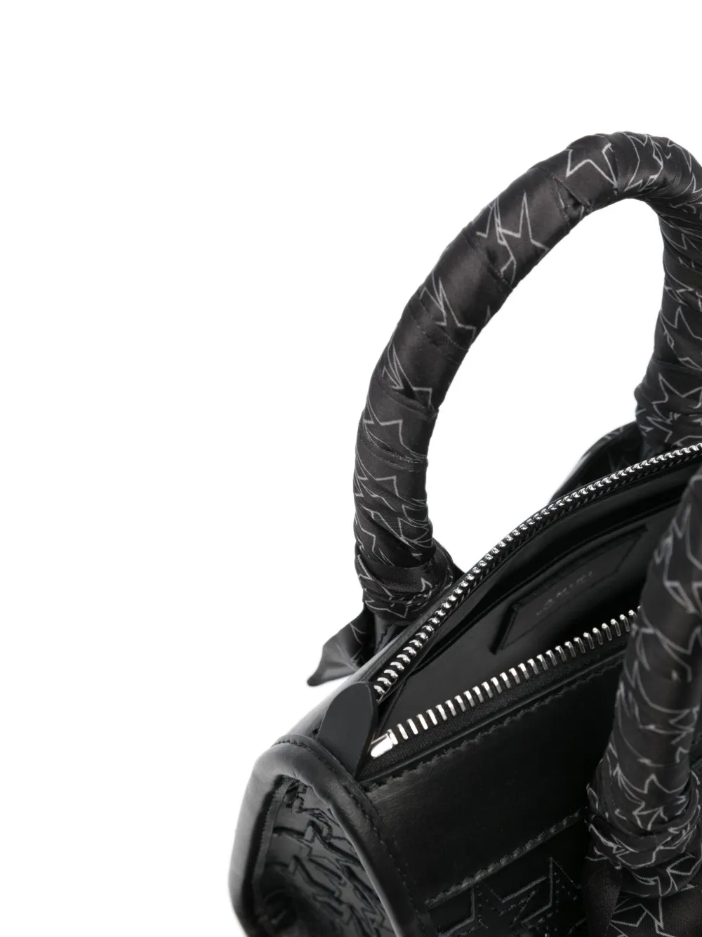 Amiri Star-patch Leather Mini Bag In Black