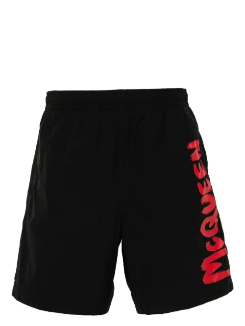 Short de bain McQueen à imprimé graffiti - Alexander McQueen - Modalova