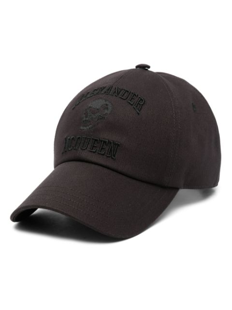 Alexander McQueen logo-embroidered cap Men