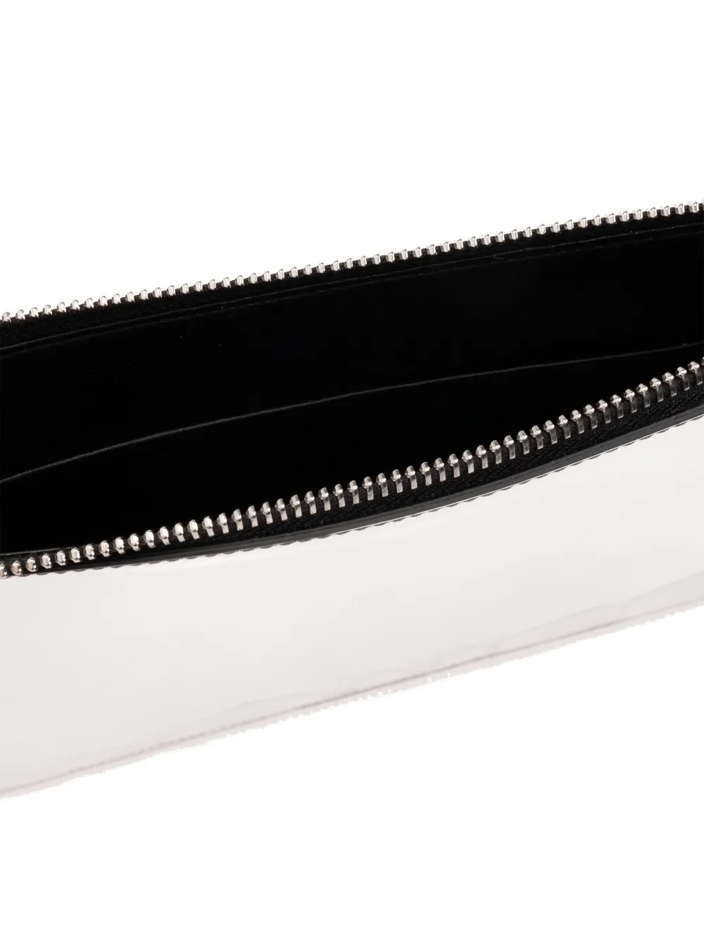 Alexander McQueen Clutch met logoprint Zilver