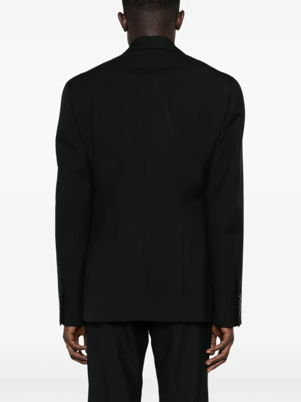 Alexander McQueen Harness single-breasted Blazer | Black