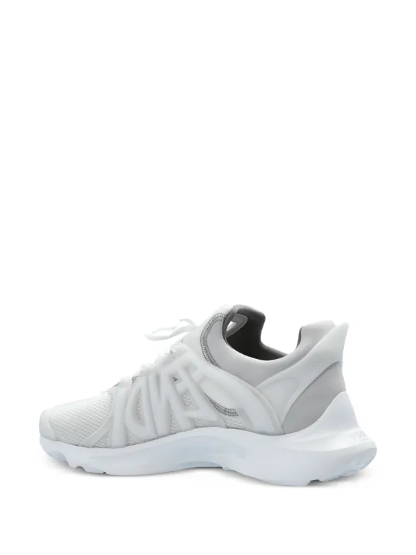 ぷにchan 樣uu0702 FENDI Tag lace-up Panelled Sneakers | White | FARFETCH