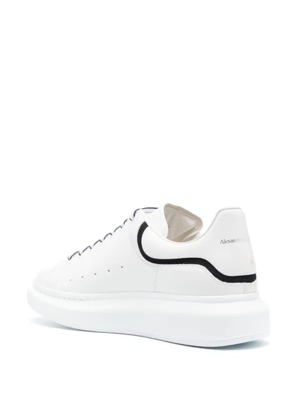 【関税&送料込】Alexander Mcqueen White Leather Sneakers Wit Alexander McQueen Oversized White Leather Sneakers US 13