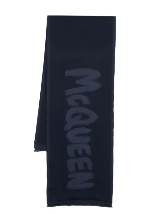 Alexander McQueen McQueen スカーフ | ブルー | FARFETCH JP