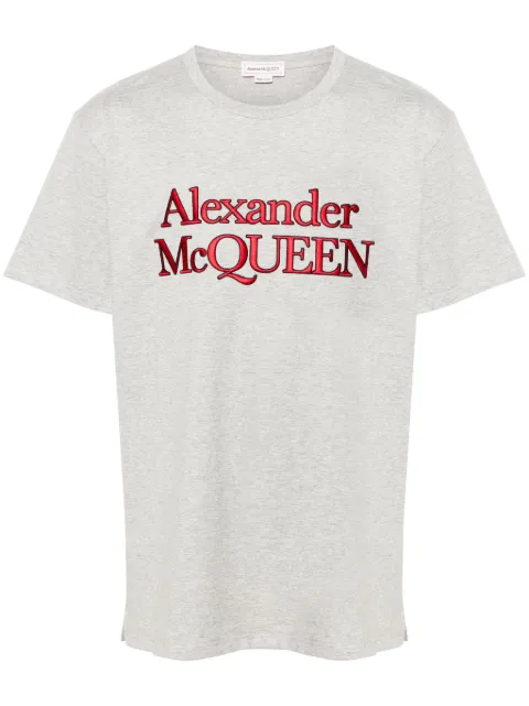 Alexander McQueen logo-embroidered T-shirt