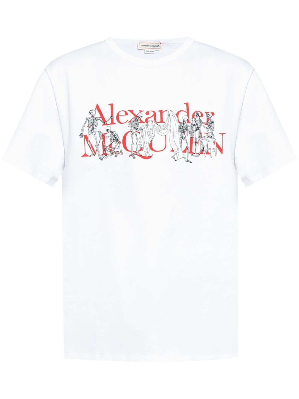 Alexander McQueen T-shirt met logoprint Wit