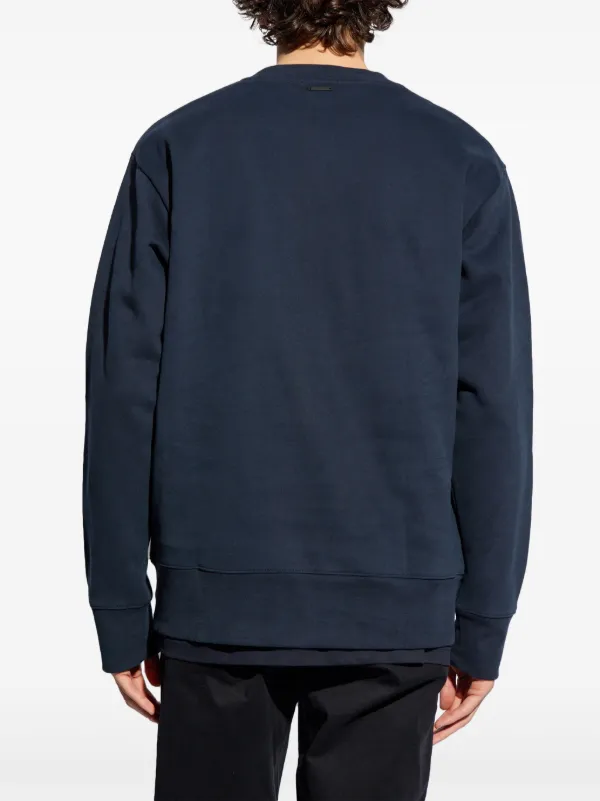 Norse Projects crew-neck Cotton Sweatshirt | Blue | FARFETCH JO