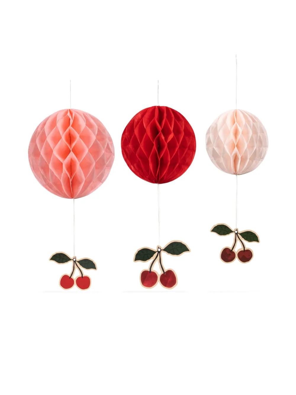Konges Sløjd Kirsch-Geburstags-Set aus Papier | Accessoires für Mädchen | Image 4