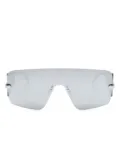 Alexander McQueen Eyewear Mask sunglasses - Silver