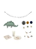 Konges Sløjd Dinosaur paper birthday kit - Neutrals