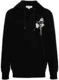 Alexander McQueen logo-embroidered hoodie - Black