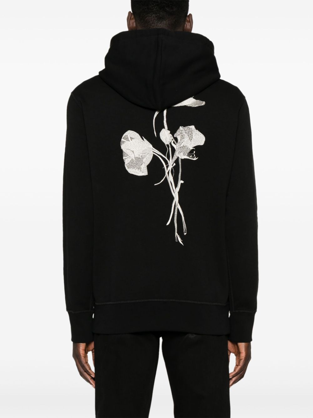 Alexander McQueen logo-embroidered hoodie Men