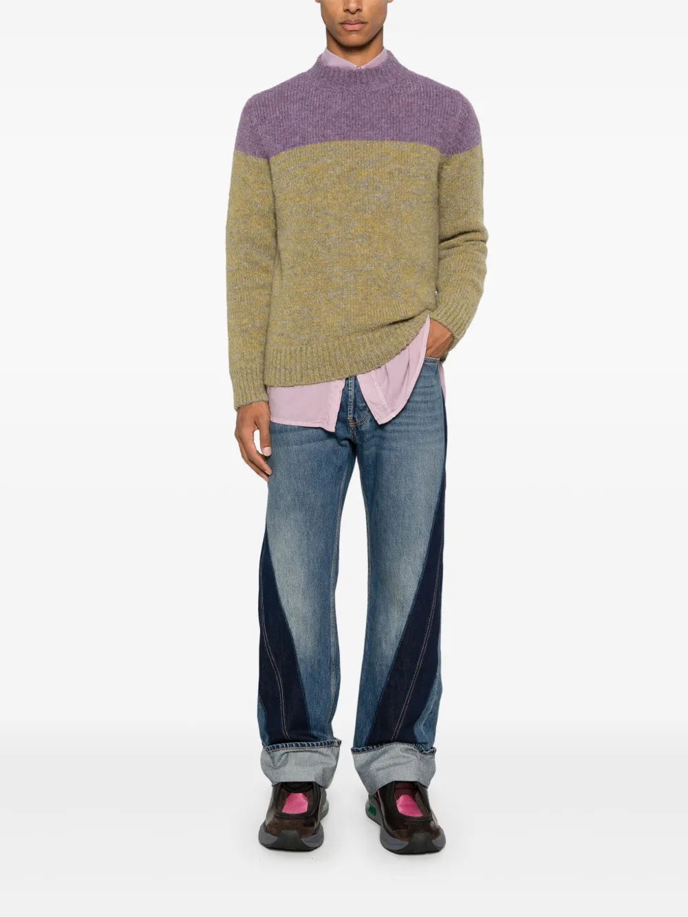 alexandermcqueen Alexander McQueen Gedraaide jeans - Blauw