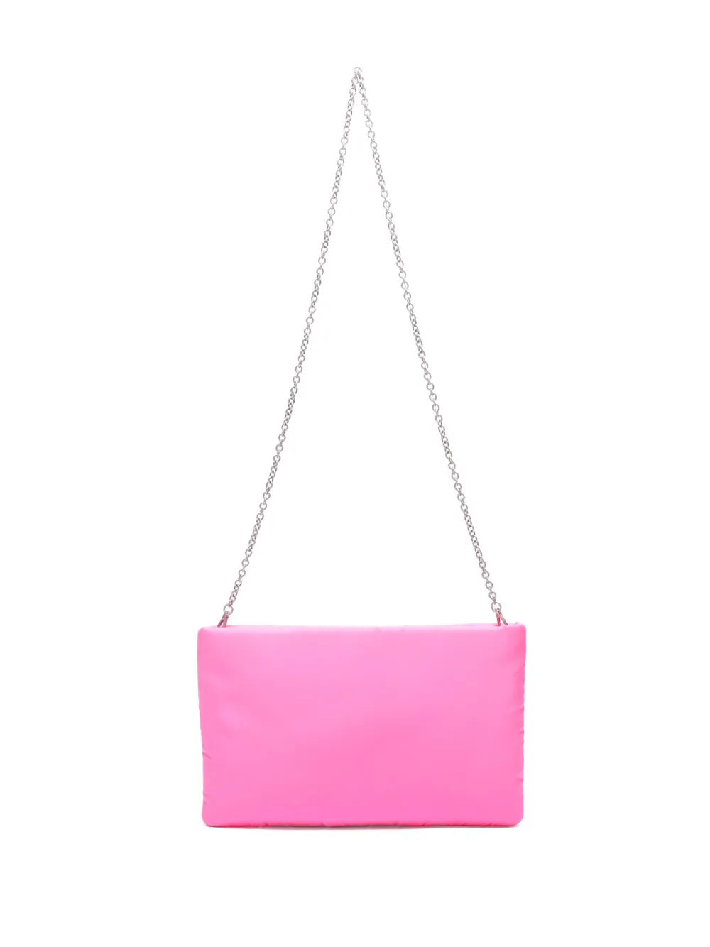 triangle logo two way clutch bag