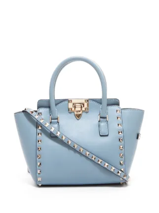 Valentino Garavani Pre-Owned ロックスタッズ 2wayバッグ | ブルー 