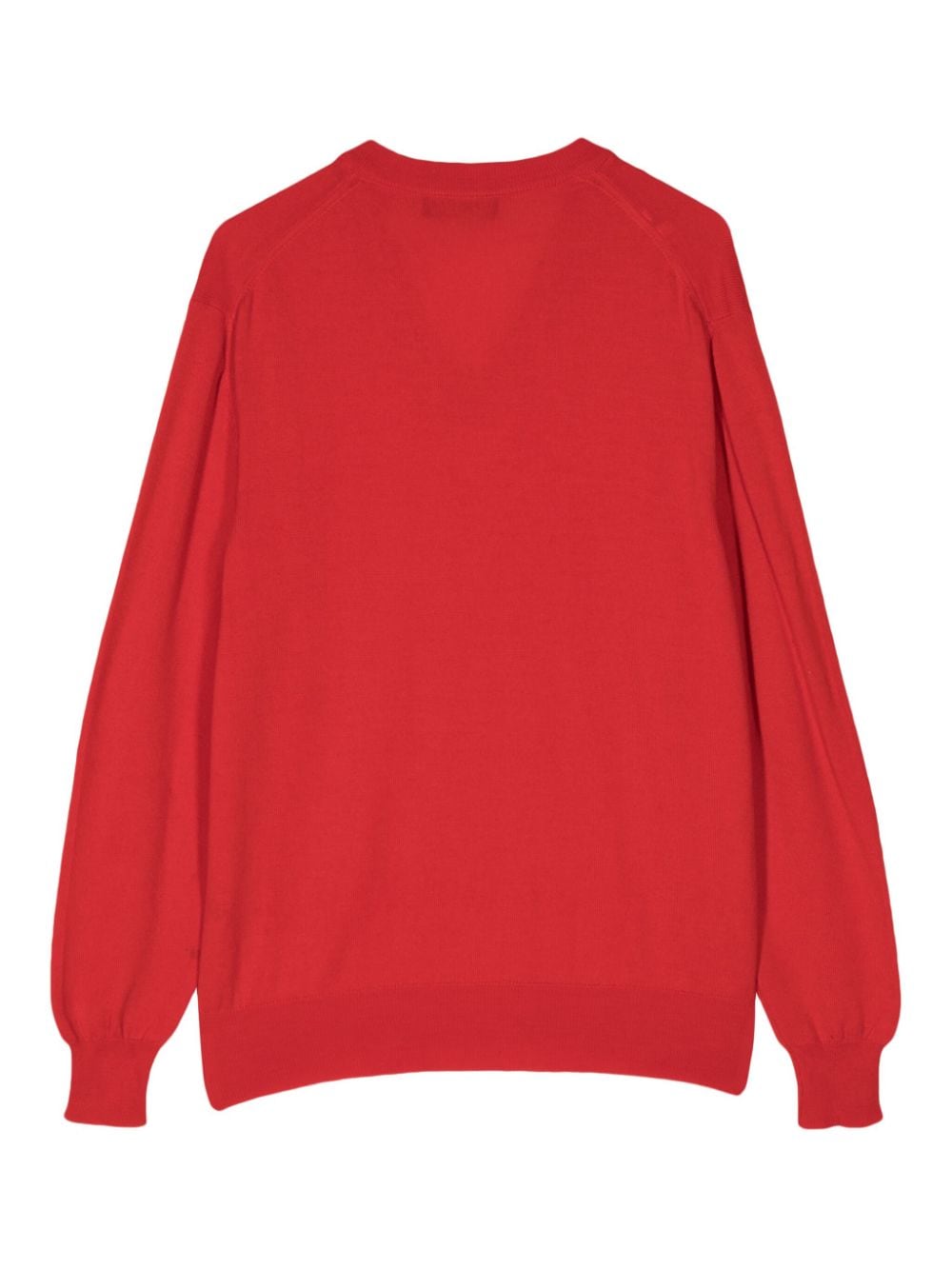 Pre-owned Dior V-neck Wool Jumper In Red