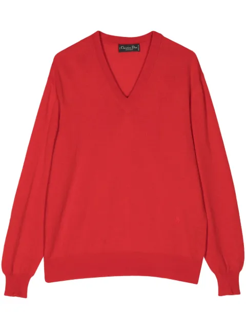 Christian Dior V-neck wool jumper Women