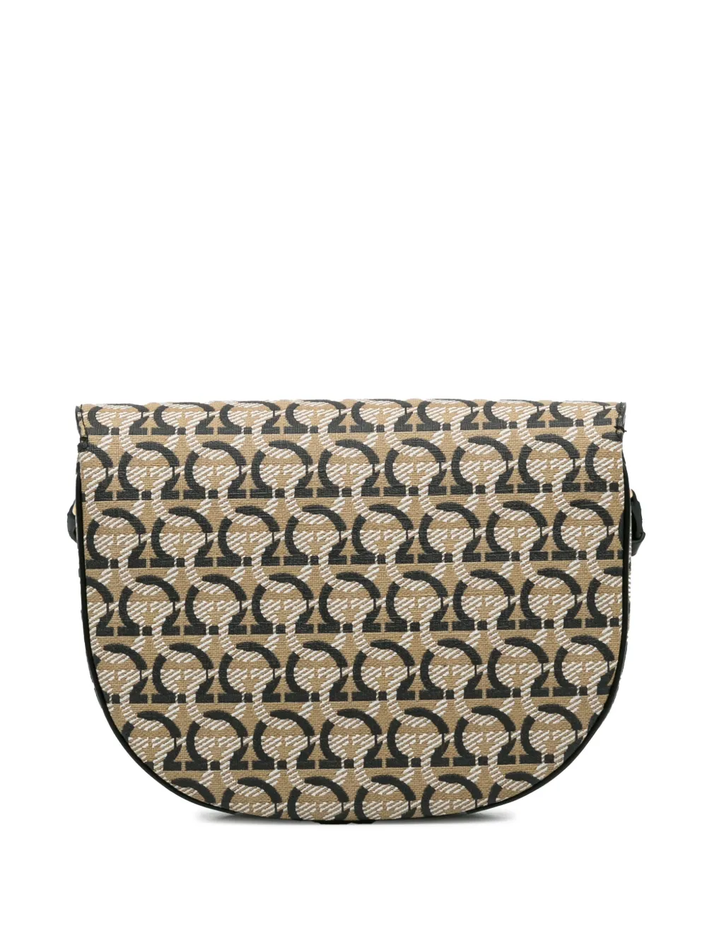 Ferragamo Pre-Owned 21th Century Canvas Gancini Saddle crossbody bag - Bruin