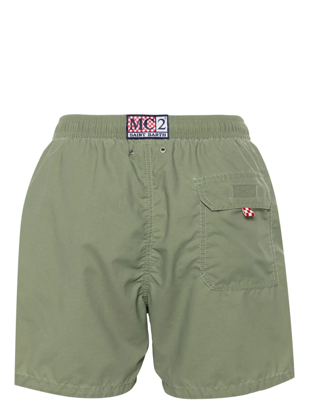 MC2 Saint Barth logo-patch swim shorts - Groen