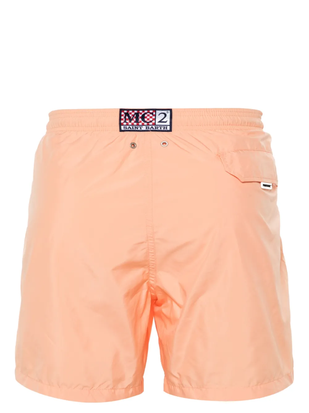 Shop Mc2 Saint Barth X Pantone™ Drawstring-waist Swim Shorts In Orange