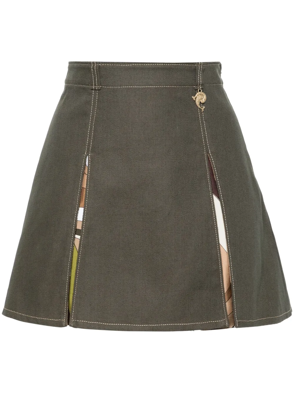 PUCCI minijupe à design plissé | vert | Image 1