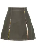 PUCCI box-pleated twill miniskirt - Green