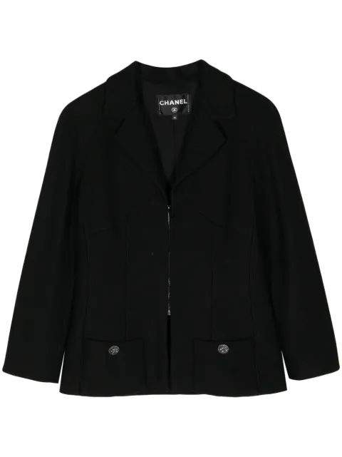 CHANEL Pre-Owned 2000 zip-up mesh jacket
