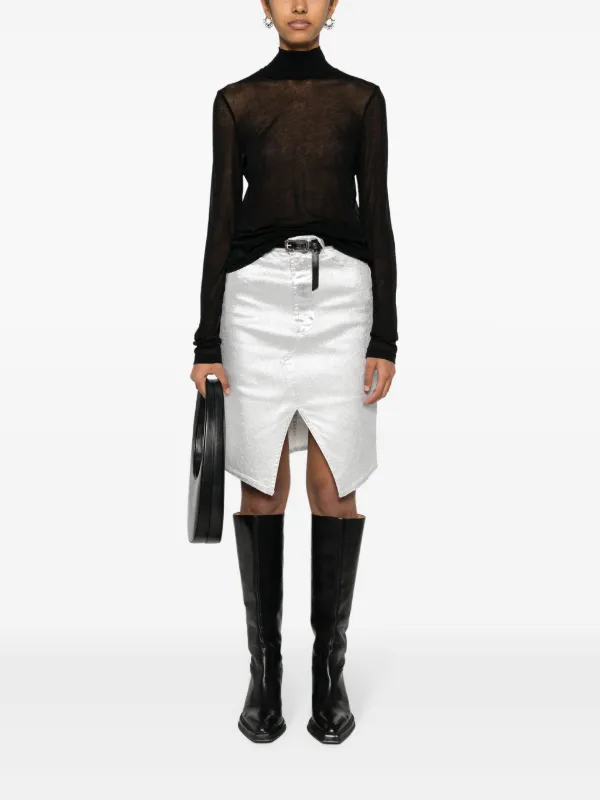 Helmut Lang タートルネック ロングTシャツ | ブラック | FARFETCH JP