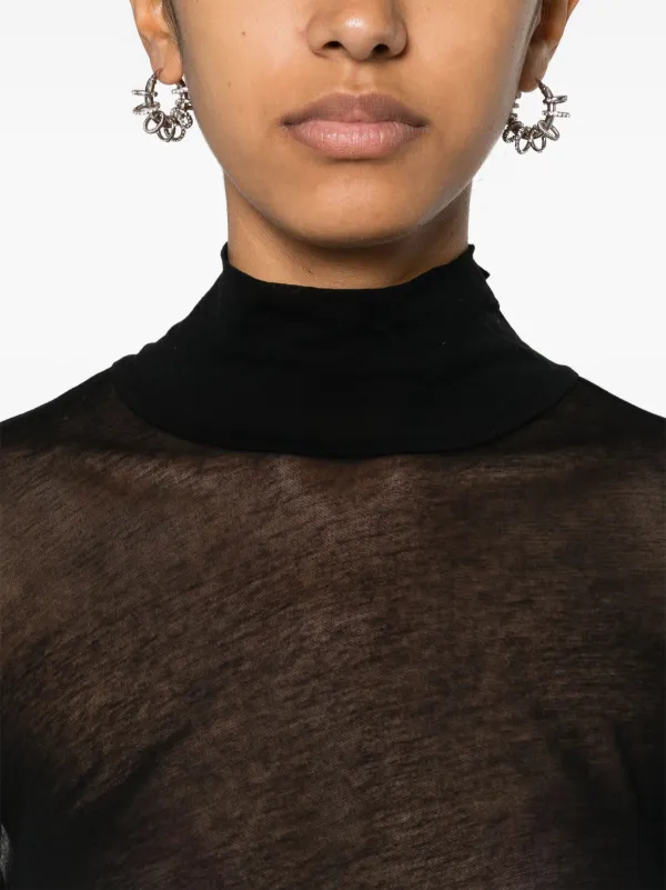 Helmut Lang タートルネック ロングTシャツ | ブラック | FARFETCH JP
