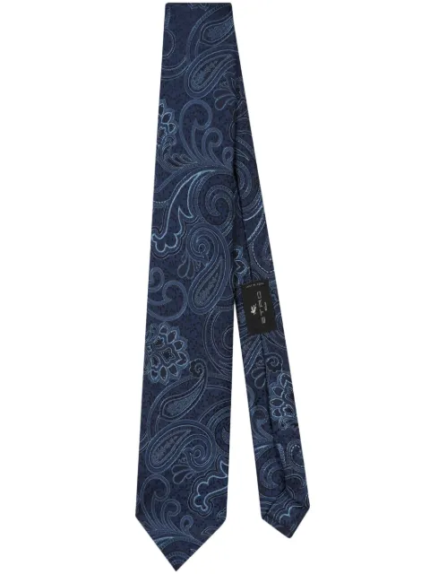 ETRO paisley-jacquard silk tie