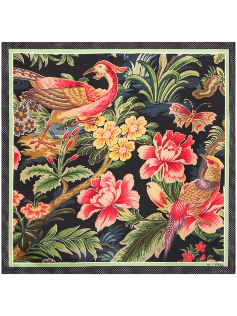 ETRO graphic-print silk pocket square