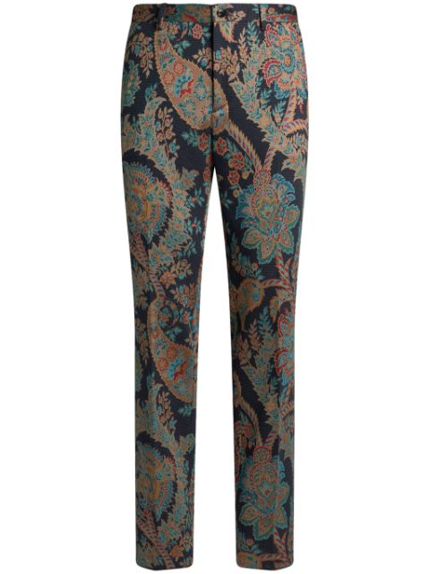 ETRO paisley jacquard tailored trousers