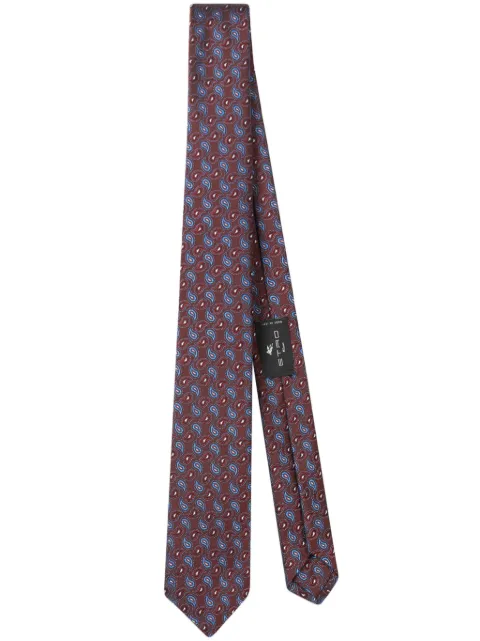 ETRO paisley-jacquard silk tie