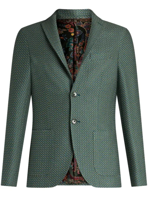 Blazer en coton à simple boutonnage - ETRO - Modalova
