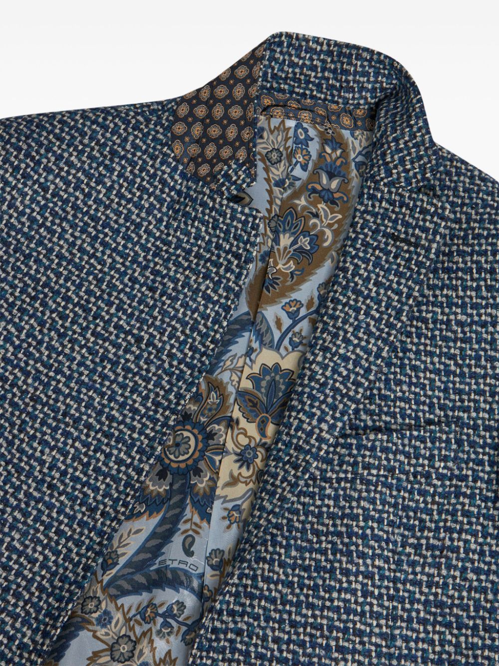 ETRO single-breasted wool blazer Men