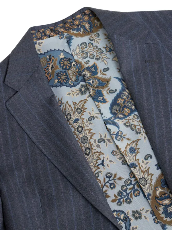 ETRO ストライプ ツーピース スーツ | ブルー | FARFETCH JP
