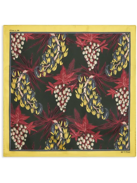 ETRO floral-print silk pocket square