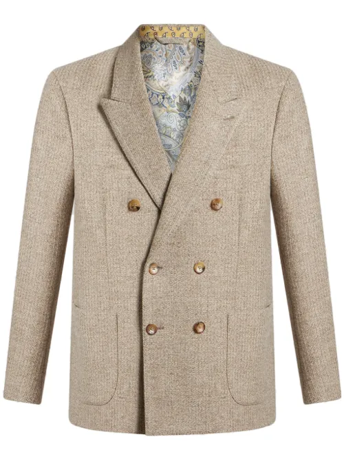 Blazer croisé à revers pointus - ETRO - Modalova