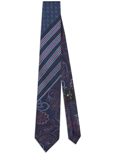 ETRO paisley-jacquard silk tie