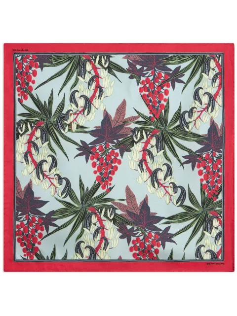 ETRO pañuelo de bolsillo con estampado floral